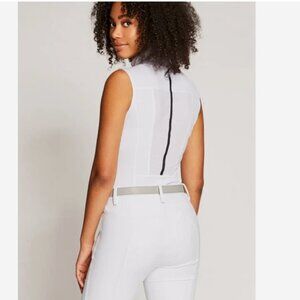 ASMAR EQUESTRIAN White Sleeveless Show Shirt Large